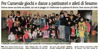 Carnevale 2015 Sesamo e Skating Rho